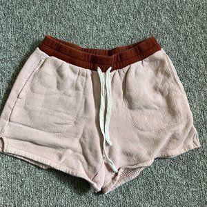 Madewell, lounge shorts, size small, light pink